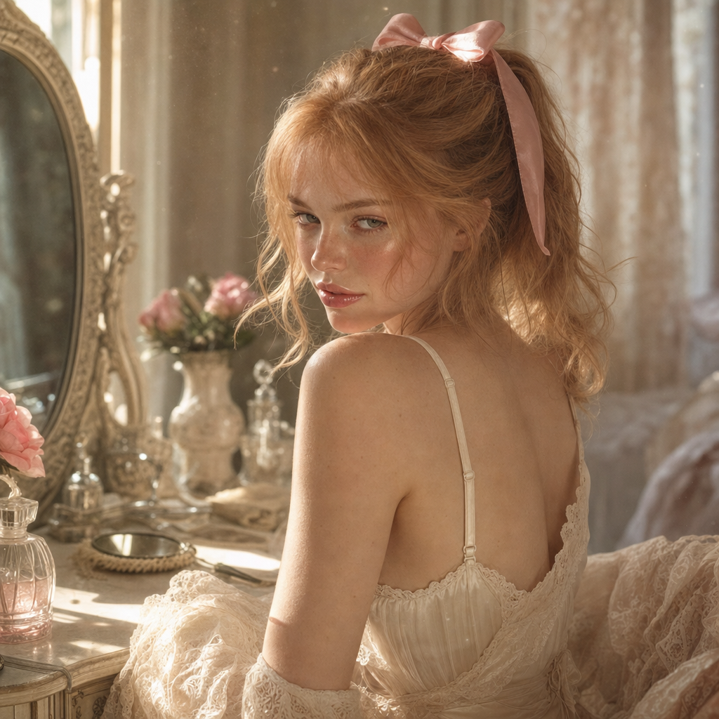 Coquette — ribbons, lace, a small wickedness